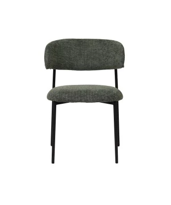 KELLY Chaise de Salle à Manger Minimaliste en Tissu Bouclé Côtelé ...