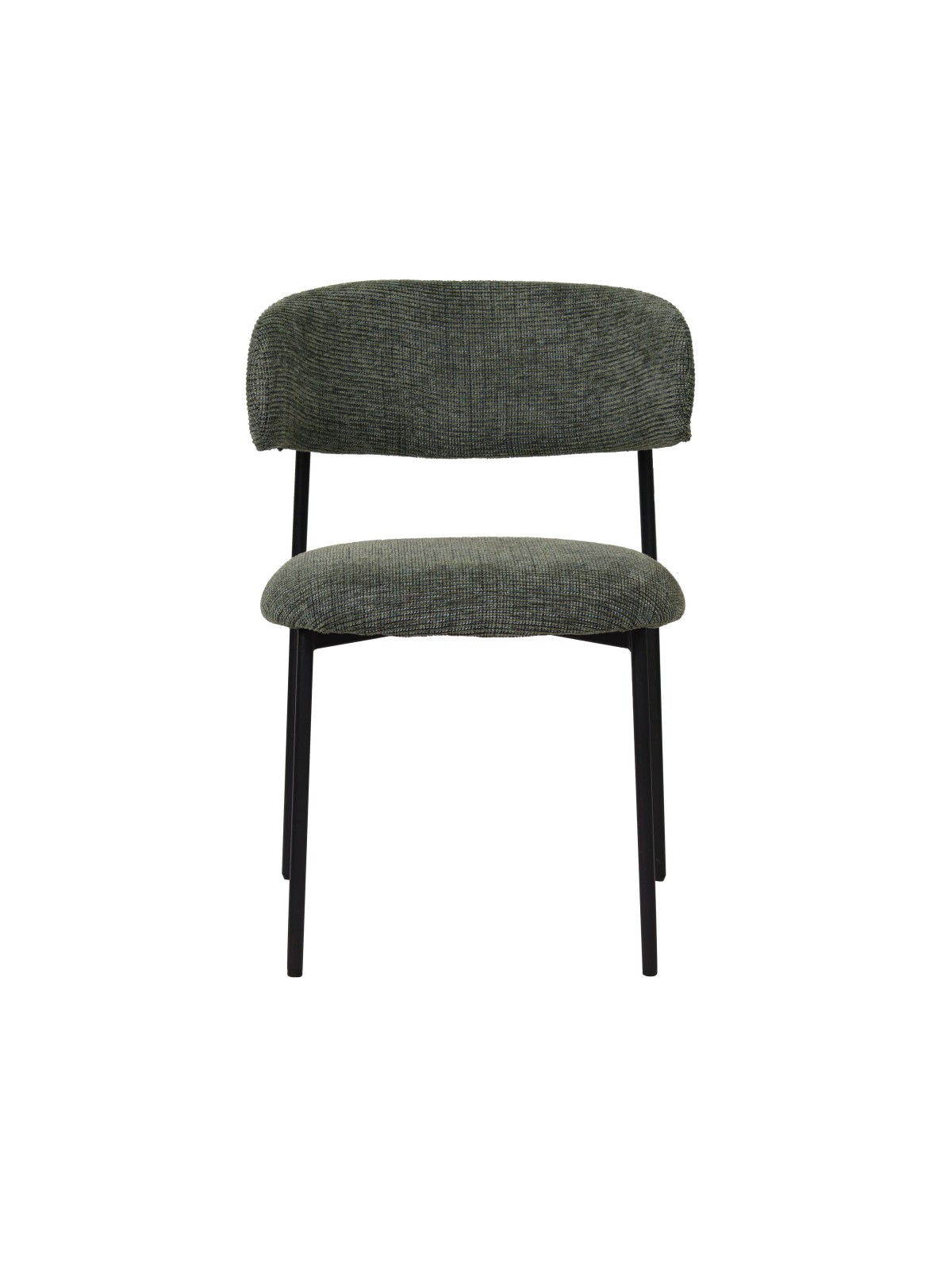 KELLY Chaise de Salle à Manger Minimaliste en Tissu Bouclé Côtelé ...