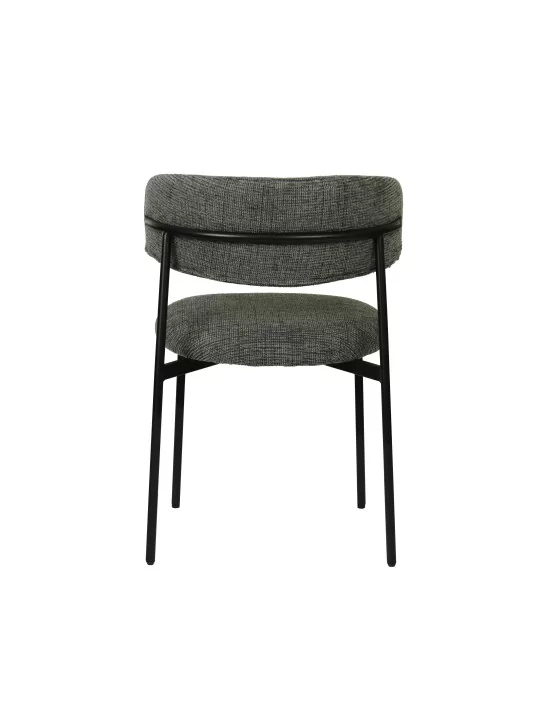 KELLY Chaise de Salle à Manger Minimaliste en Velours Côtelé Hauteu...