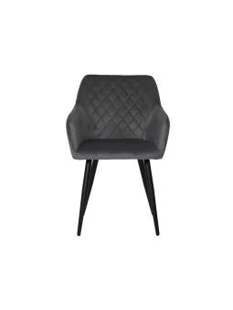 FLINDY Quilted Velvet Dining Chair with Diamond Pattern