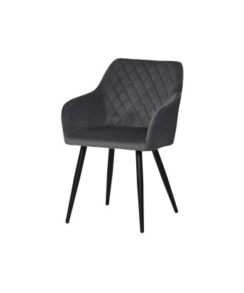 FLINDY Quilted Velvet Dining Chair with Diamond Pattern