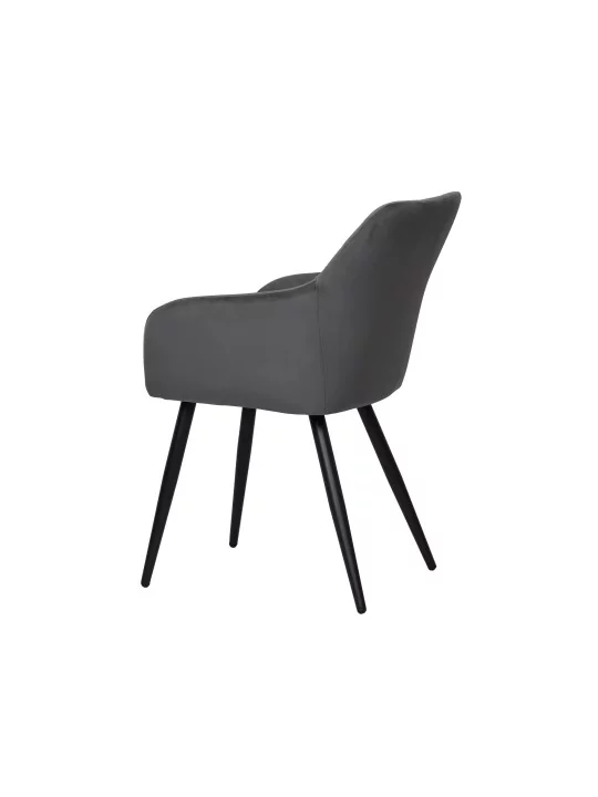FLINDY Quilted Velvet Dining Chair with Diamond Pattern