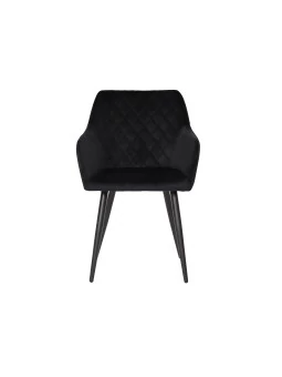 FLINDY Quilted Velvet Dining Chair with Diamond Pattern