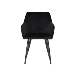FLINDY Quilted Velvet Dining Chair with Diamond Pattern