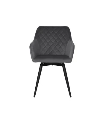 CARLO-SWI Chaise de Salle à Manger Pivotante en Velours Matelassé ...