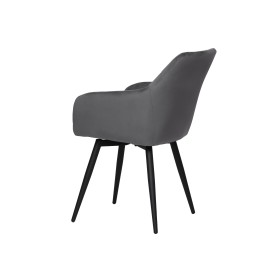 CARLO-SWI Swivel Quilted Velvet Dining Chair with Diamond Pattern
