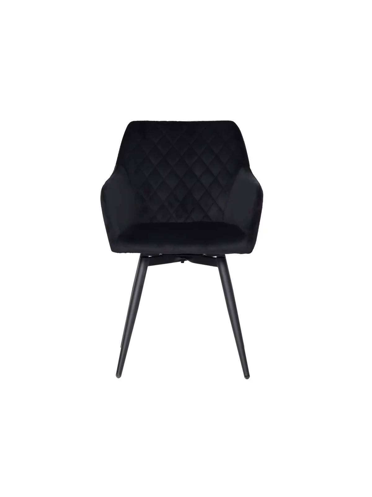 CARLO-SWI Chaise de Salle à Manger Pivotante en Velours Matelassé ...