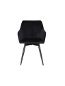 CARLO-SWI Swivel Quilted Velvet Dining Chair with Diamond Pattern