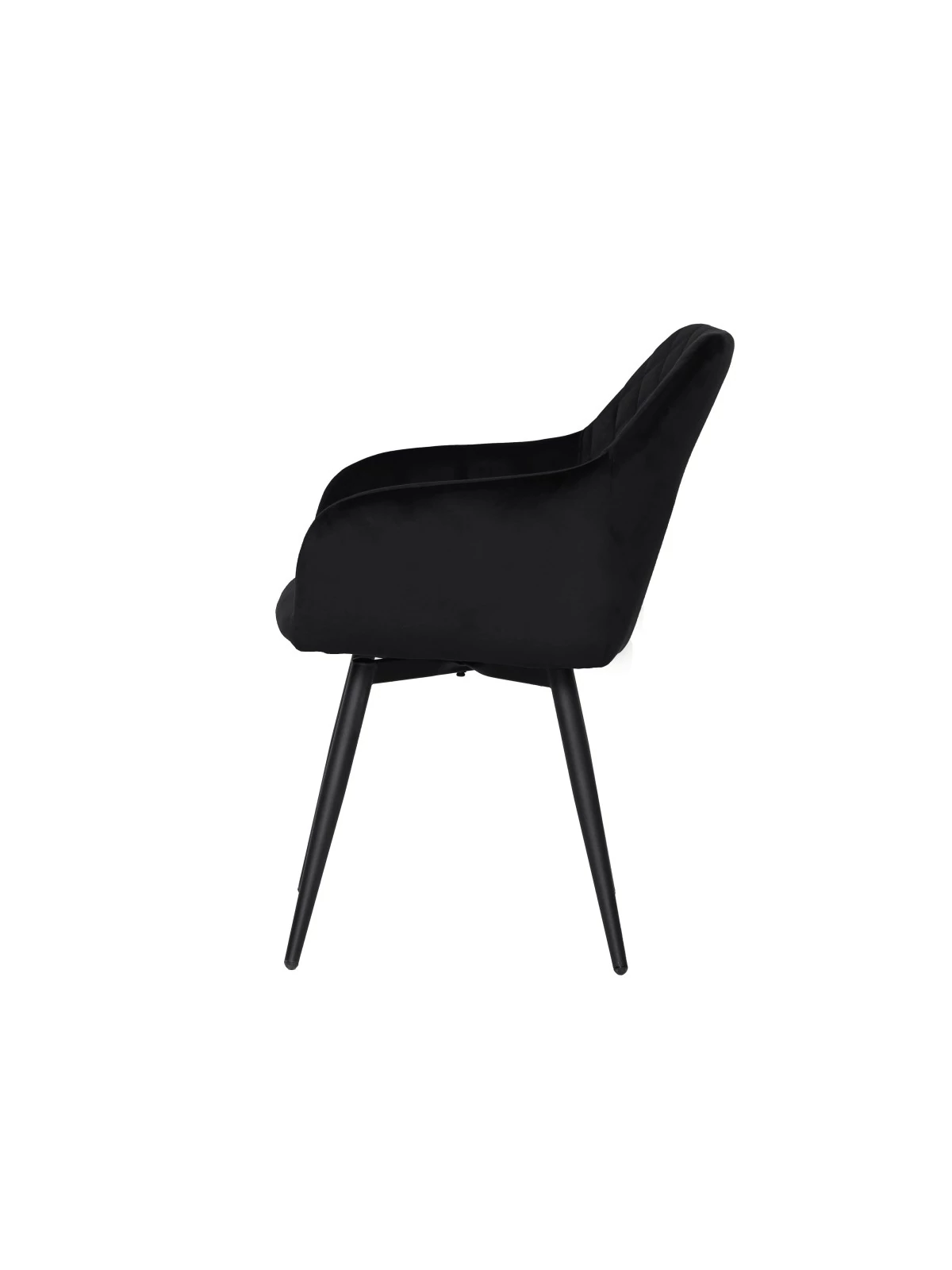 CARLO-SWI Swivel Quilted Velvet Dining Chair with Diamond Pattern