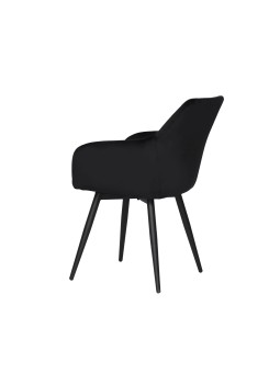 CARLO-SWI Chaise de Salle à Manger Pivotante en Velours Matelassé ...