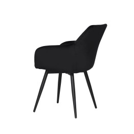 CARLO-SWI Chaise de Salle à Manger Pivotante en Velours Matelassé ...
