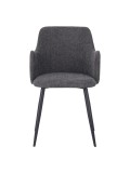LANCE Chaise de Salle à Manger Contemporaine avec Accoudoirs Chais...
