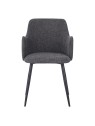 LANCE Chaise de Salle à Manger Contemporaine avec Accoudoirs Chais...