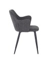 LANCE Chaise de Salle à Manger Contemporaine avec Accoudoirs Chais...
