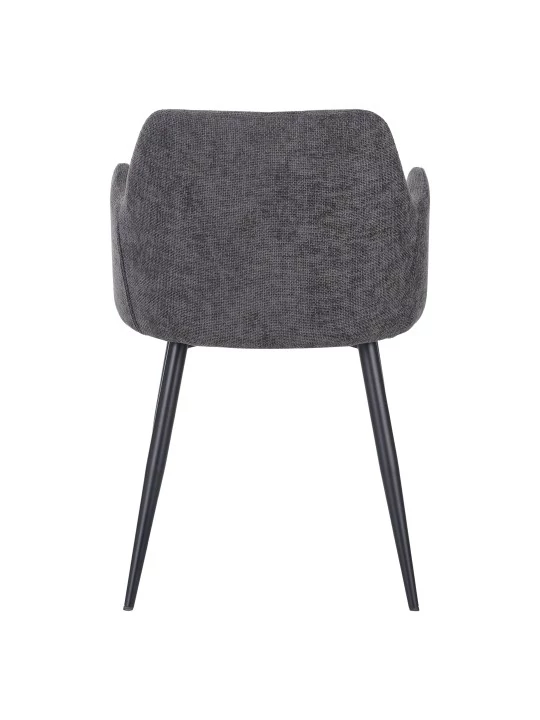 LANCE Contemporary Linen Dining Chair with Armrests