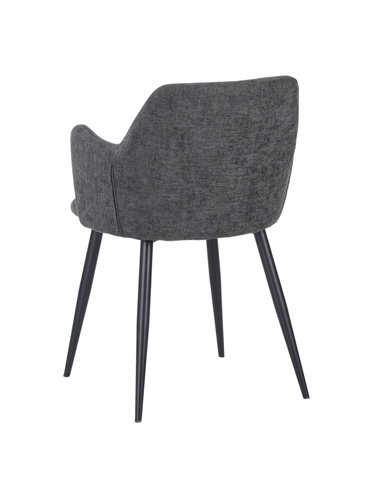 LANCE Contemporary Linen Dining Chair with Armrests