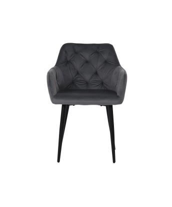 MARIO Fauteuil en Velours Capitonné au Style Contemporain Chaise d...