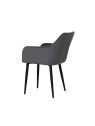 MARIO Fauteuil en Velours Capitonné au Style Contemporain Chaise d...