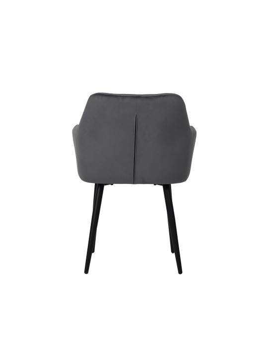 MARIO Fauteuil en Velours Capitonné au Style Contemporain Chaise d...