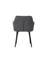 MARIO Fauteuil en Velours Capitonné au Style Contemporain Chaise d...