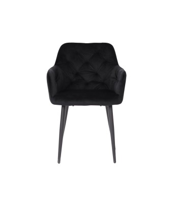 MARIO Fauteuil en Velours Capitonné au Style Contemporain Chaise d...