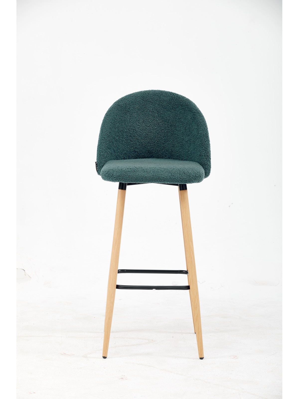 MALIBU Tabouret de Bar en Tissu Teddy | Chaise Haute de Cuisine Nor...