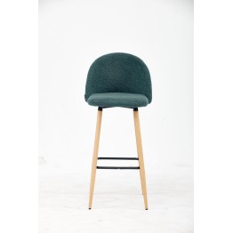 Modern Teddy Fabric Bar Stool | Nordic Kitchen Counter Chair with N...