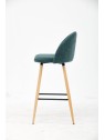 MALIBU Tabouret de Bar en Tissu Teddy | Chaise Haute de Cuisine Nor...