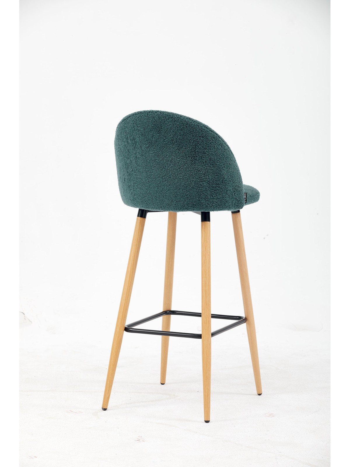 MALIBU Tabouret de Bar en Tissu Teddy | Chaise Haute de Cuisine Nor...