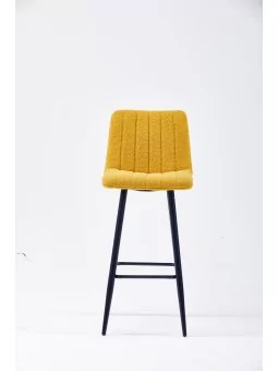 Tabouret de Bar Moderne à Surpiqûres | Chaise Haute de Cuisine en T...