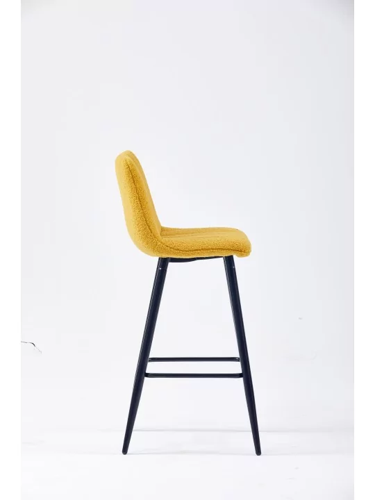 Tabouret de Bar Moderne à Surpiqûres | Chaise Haute de Cuisine en T...