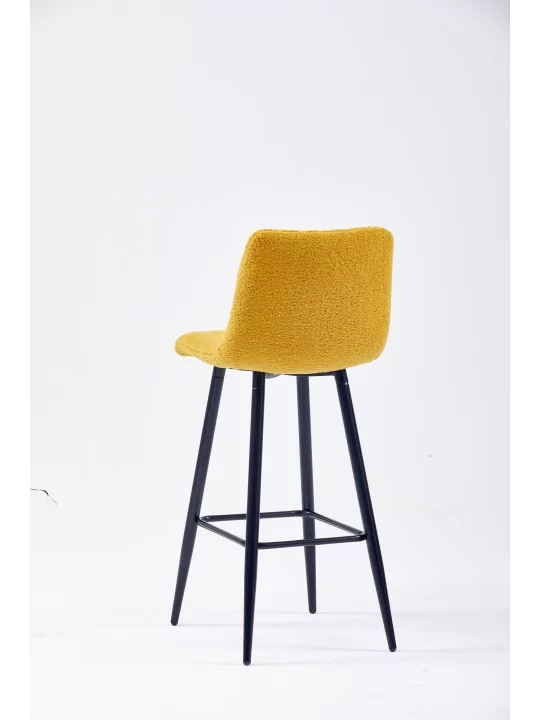 Tabouret de Bar Moderne à Surpiqûres | Chaise Haute de Cuisine en T...