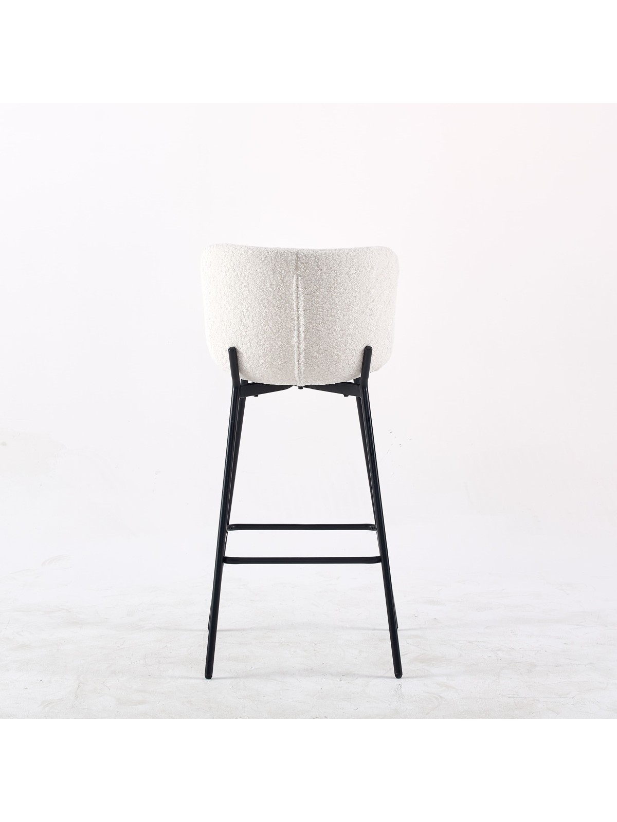 Tabouret de Bar Minimaliste | Chaise Haute de Cuisine en Tissu Tedd...