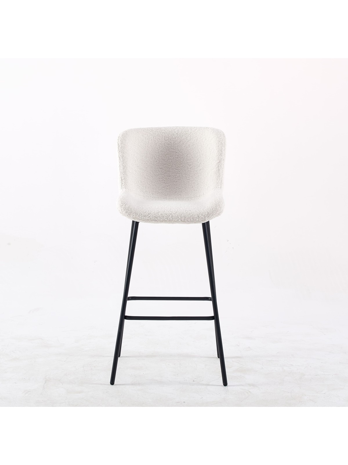 Tabouret de Bar Minimaliste | Chaise Haute de Cuisine en Tissu Tedd...
