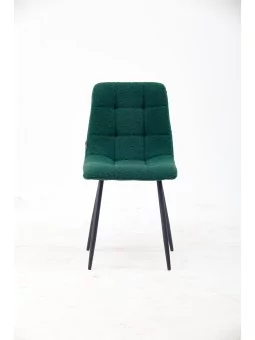 Chaise de Salle à Manger Matelassée | Chaise Moderne en Tissu Teddy...