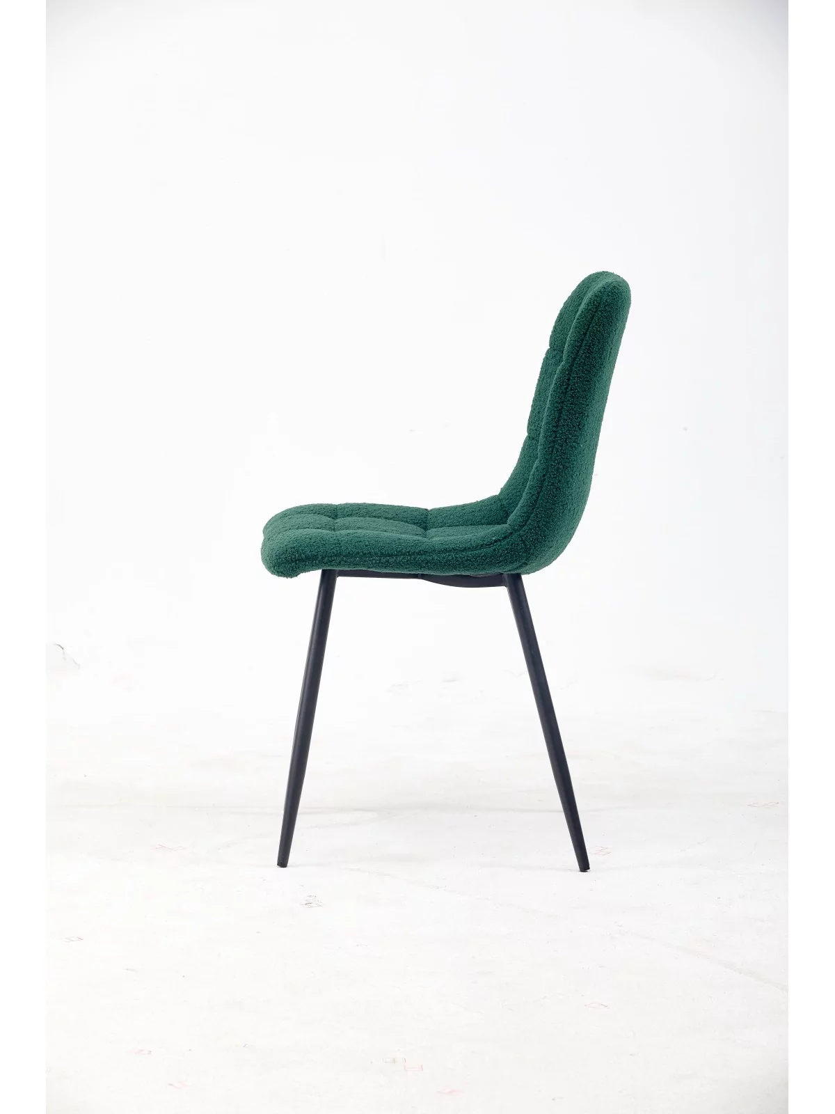 Chaise de Salle à Manger Matelassée | Chaise Moderne en Tissu Teddy...