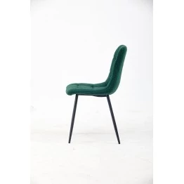 Chaise de Salle à Manger Matelassée | Chaise Moderne en Tissu Teddy...