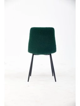 Chaise de Salle à Manger Matelassée | Chaise Moderne en Tissu Teddy...
