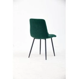 Chaise de Salle à Manger Matelassée | Chaise Moderne en Tissu Teddy...