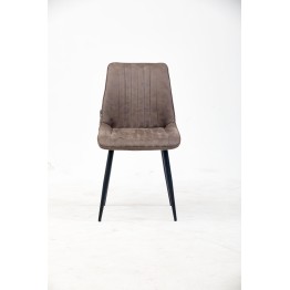 Chaise de Salle à Manger à Surpiqûres | Chaise Moderne en Velours M...
