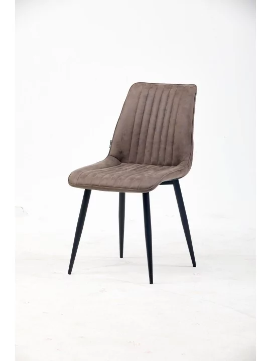 Chaise de Salle à Manger à Surpiqûres | Chaise Moderne en Velours M...