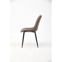 Chaise de Salle à Manger à Surpiqûres | Chaise Moderne en Velours M...