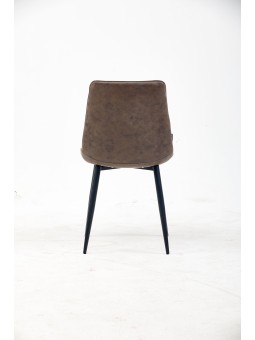 Chaise de Salle à Manger à Surpiqûres | Chaise Moderne en Velours M...