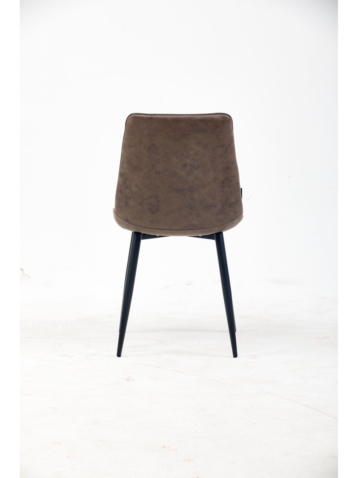 Channel-Tufted Dining Chair | Modern Velvet Chair in Vintage Brown ...