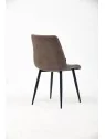 Chaise de Salle à Manger à Surpiqûres | Chaise Moderne en Velours M...