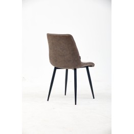 Chaise de Salle à Manger à Surpiqûres | Chaise Moderne en Velours M...