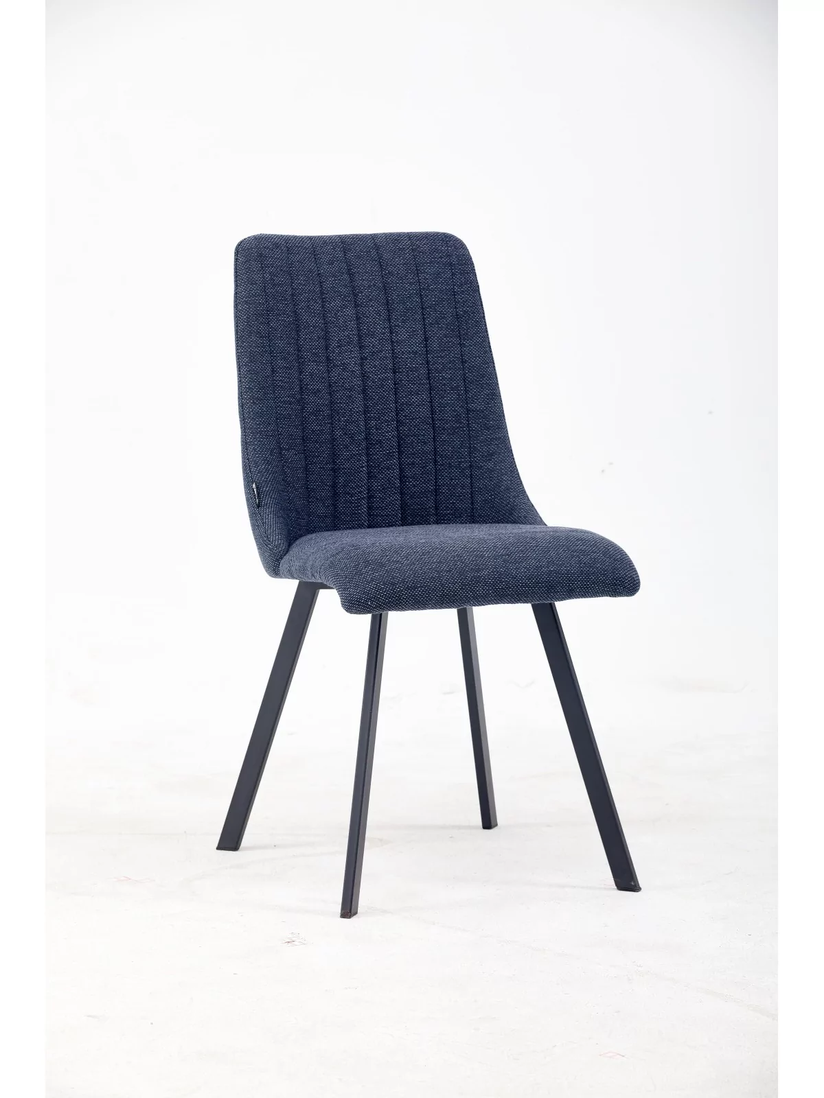 Chaise de Salle à Manger à Surpiqûres | Chaise Moderne en Tissu Tex...