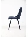 Chaise de Salle à Manger à Surpiqûres | Chaise Moderne en Tissu Tex...