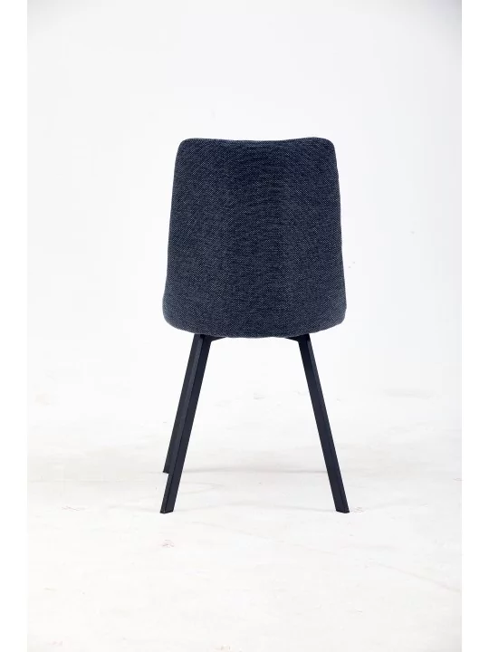 Chaise de Salle à Manger à Surpiqûres | Chaise Moderne en Tissu Tex...