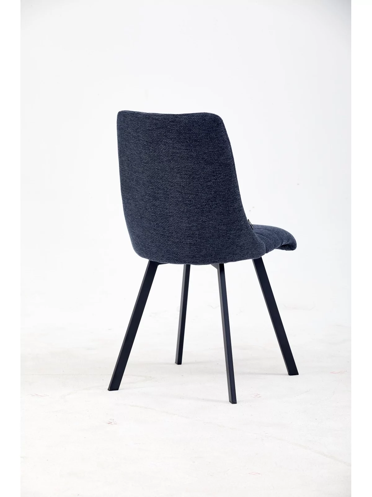 Chaise de Salle à Manger à Surpiqûres | Chaise Moderne en Tissu Tex...